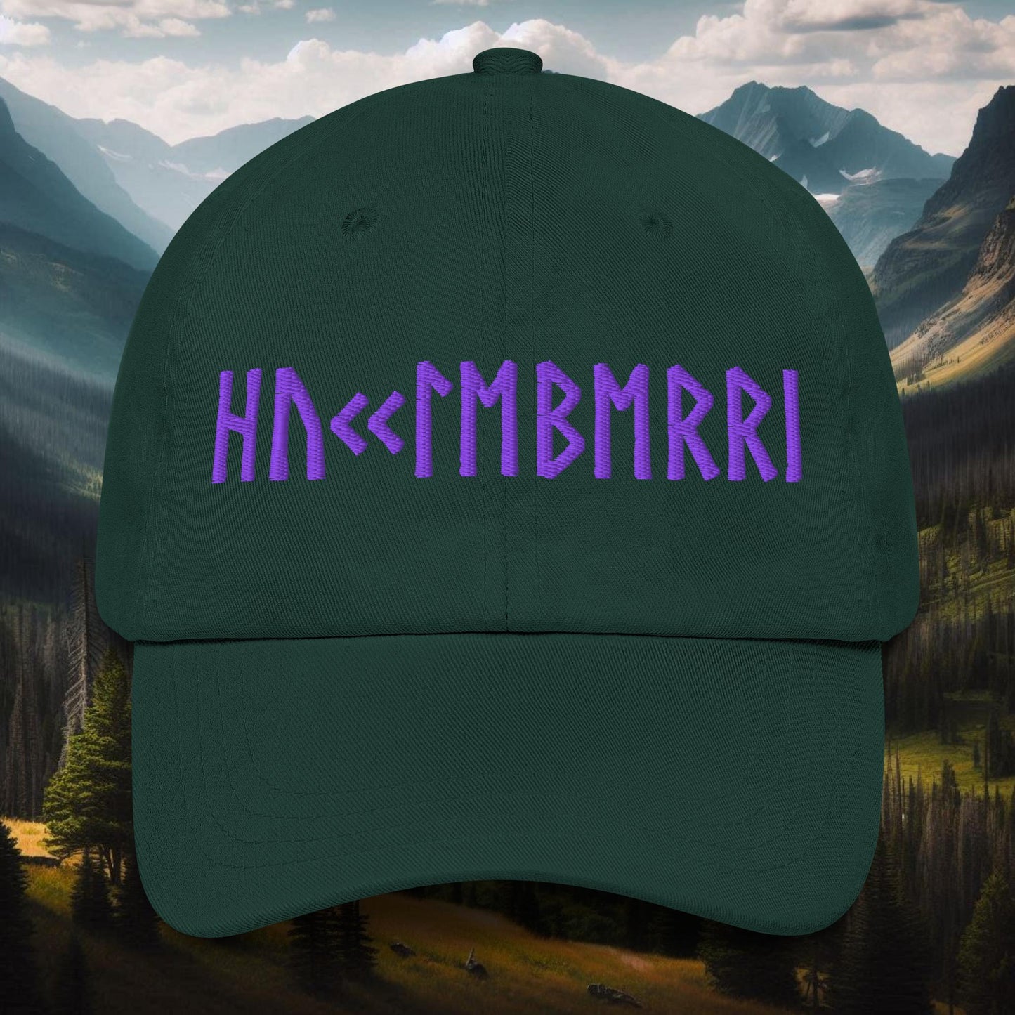 Huckleberry Viking Runes Grizzlies Dad Hat - Mountain Wizard